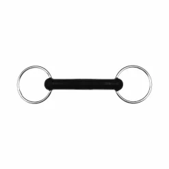 Mors Deux Anneaux|Mors Poneys*Feeling - Mors droit 2 anneaux caoutchouc simple en inox