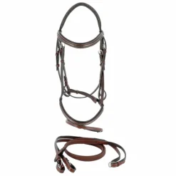 Outlet - Bridon Helsinki avec rênes marron Bridons Poneys|Bridons