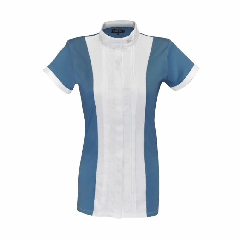 Polos Et Chemises*Flags & Cup - Chemise manches courtes Diamantina femme bleu orage