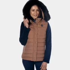 Blousons Et Manteaux*Flags & Cup - Gilet sans manches femme Kenora moka Marron