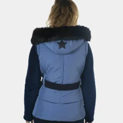 Blousons Et Manteaux*Flags & Cup - Gilet sans manches femme Kenora denim Bleu