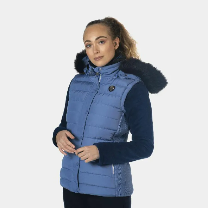 Blousons Et Manteaux*Flags & Cup - Gilet sans manches femme Kenora denim Bleu