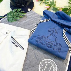 Pantalons D'Équitation*Flags & Cup - Pantalon d'équitation fille Cayenne / marine Blanc