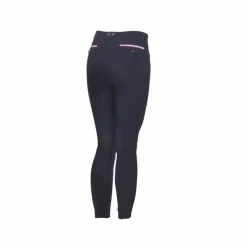 Pantalons D'Équitation|Dressage*Flags & Cup - Pantalon d'équitation femme Cayenne fond silicone Marine