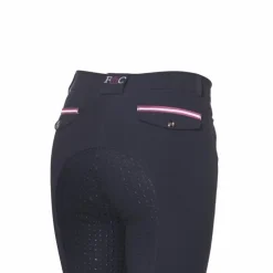 Pantalons D'Équitation|Dressage*Flags & Cup - Pantalon d'équitation femme Cayenne fond silicone Marine