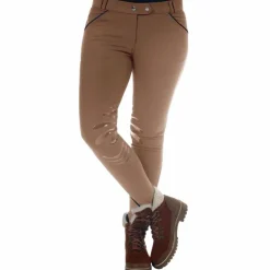 Outlet - Pantalon d'équitation fille Orillia moka Enfant Pantalons D'Équitation