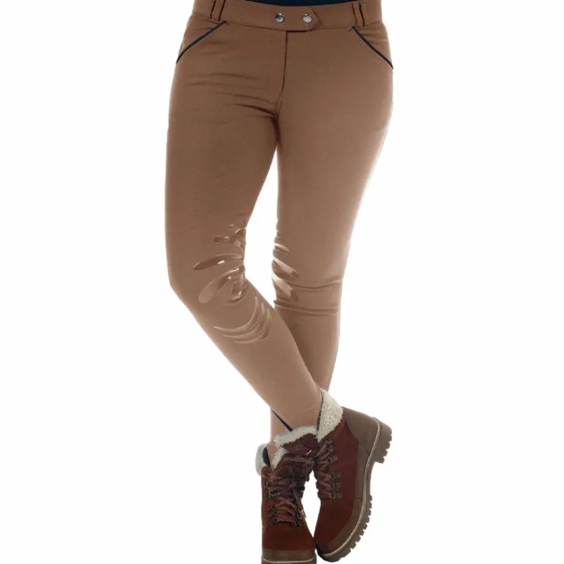 Outlet - Pantalon d'équitation fille Orillia moka Enfant Pantalons D'Équitation
