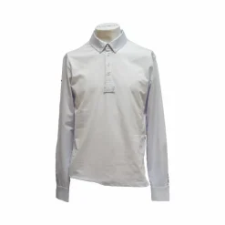 Polos Et Chemises|Polos Et Chemises*Flags & Cup - Polo de concours manches longues homme San Remo Blanc