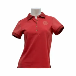 Clearance - Polo manches courtes fille Anzia cerise Enfant Polos Et Chemises