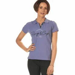 Outlet - Polo manches courtes femme Salta améthyste Polos Et Chemises