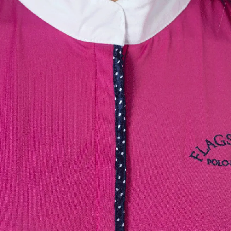 Online - Polo manches longues femme Clorinda fuchsia Polos Et Chemises