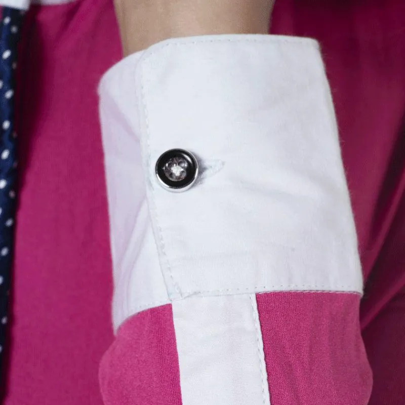 Online - Polo manches longues femme Clorinda fuchsia Polos Et Chemises