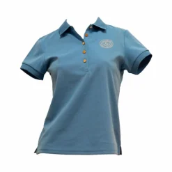 Polos Et Chemises*Flags & Cup - Polo piqué manches courtes femme Anzia iris Bleu