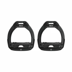 Concours Complet D'Equitation|Étriers De Sécurité*Flex On - Etriers Safe On Junior Incliné Grip Noir/ Noir/ Noir
