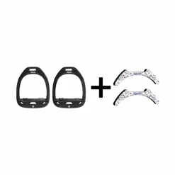 Sale - Pack Étriers GC Incliné Grip / / + Stickers Cottage blanc/ bleu Étriers Classiques