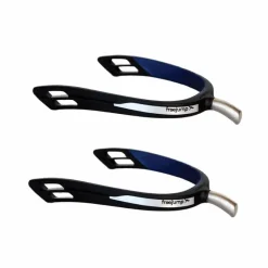 Sale - Éperons articulés Spur'On à bout extra long Noir / Bleu Éperons De Polo|Cso