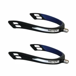 Éperons De Polo*Freejump - Éperons articulés Spur'One à bout rond / bleu perle Noir