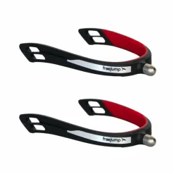 Éperons De Polo*Freejump - Éperons articulés Spur'One à bout rond / rouge perle Noir