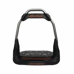 Étriers Classiques*Freejump - Étriers Air's choco plancher plat / oeil droit / noir / noir Marron