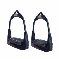 Hot - Étriers Air's Full black plancher plat / oeil orienté / choco Étriers Classiques