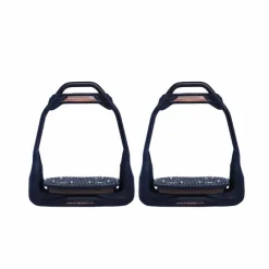 Étriers Classiques*Freejump - Étriers Air's Full black plancher plat / oeil droit / chocolat Noir