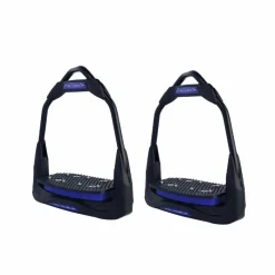 Étriers Classiques*Freejump - Étriers Air's Full black plancher plat / oeil orienté / marine Noir
