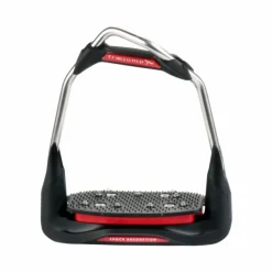 Étriers Classiques*Freejump - Étriers Air's Noir / Plancher incliné / Oeil orienté / Rouge / Rouge