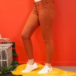 Pantalons D'Équitation*GEM - Pantalon d'équitation femme Dark terracota Orange