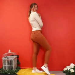 Pantalons D'Équitation*GEM - Pantalon d'équitation femme Dark terracota Orange