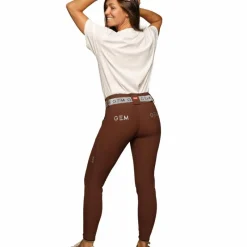 Pantalons D'Équitation*GEM - Pantalon d'équitation femme Cooper chocolat Marron
