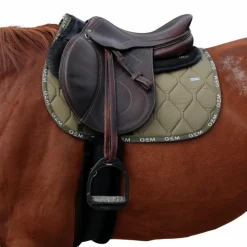 Sale - Tapis de selle Love kaki Tapis De Selle|Tapis Cso/ Mixtes