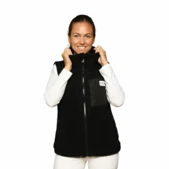 Hot - Veste sans manches mouton On femme Pulls Et Gilets