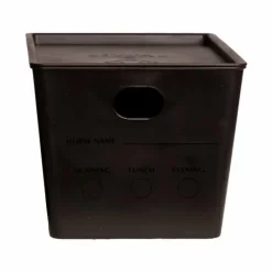 La Graineterie Ohlala*Grooming Deluxe - Boîte à nourriture avec couvercle Noir