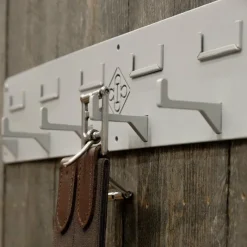 Quincaillerie|Porte-Brides*Grooming Deluxe - Porte-bridon 6 crochets et porte-nom Argent