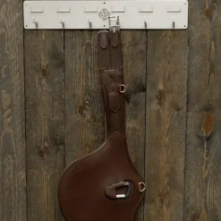 Quincaillerie|Porte-Brides*Grooming Deluxe - Porte-bridon 6 crochets et porte-nom Argent