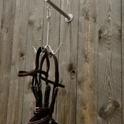 Quincaillerie|Porte-Brides*Grooming Deluxe - Porte-bridon mural 4 branches Argent