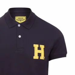 Polos Et Chemises|Polos Et Chemises*Hagg - Polo manches courtes homme / jaune Marine