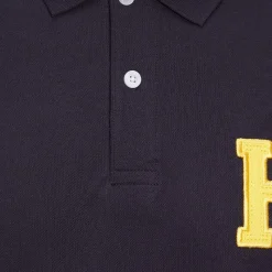 Polos Et Chemises|Polos Et Chemises*Hagg - Polo manches courtes homme / jaune Marine