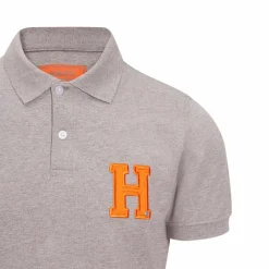 Polos Et Chemises|Polos Et Chemises*Hagg - Polo manches courtes homme / orange Gris