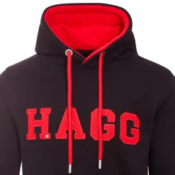Pulls Et Gilets|Pulls Et Gilets*Hagg - Sweat à capuche homme / rouge Noir