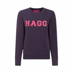Pulls Et Gilets*Hagg - Sweat col rond femme / fuchsia Marine