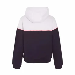 Outlet - Sweat hoodie à capuche blanc / marine Enfant Pulls Et Gilets|Pulls Et Gilets