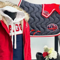 Outlet - Sweat hoodie à capuche blanc / marine Enfant Pulls Et Gilets|Pulls Et Gilets