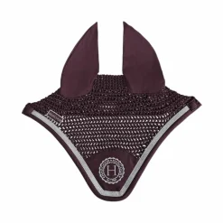 Bonnets Poneys|Bonnets Pour Chevaux*Harcour - Bonnet pour chevaux Fredy aubergine Bordeaux
