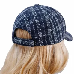 Casquettes/ Chapeaux*Harcour - Casquette unisexe Ambassadeur softshell tweed Marine