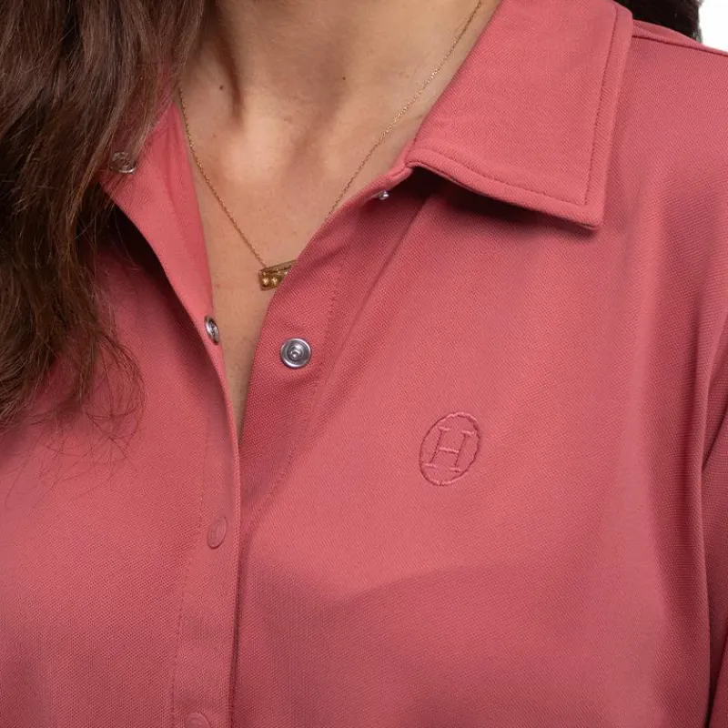 Polos Et Chemises*Harcour - Chemise manches longues femme Sharly vieux Rose