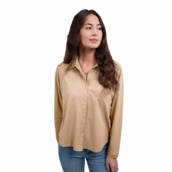 Sale - Chemise manches longues femme Sharly sable Polos Et Chemises