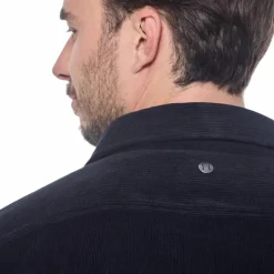 Polos Et Chemises|Polos Et Chemises*Harcour - Chemise manches longues en velours homme Shavi Noir