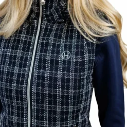 Blousons Et Manteaux*Harcour - Doudoune sans manches femme Best of tweed / blanc Marine