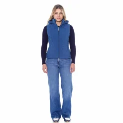 Blousons Et Manteaux*Harcour - Gilet sans manches femme Bernie steel blue Bleu